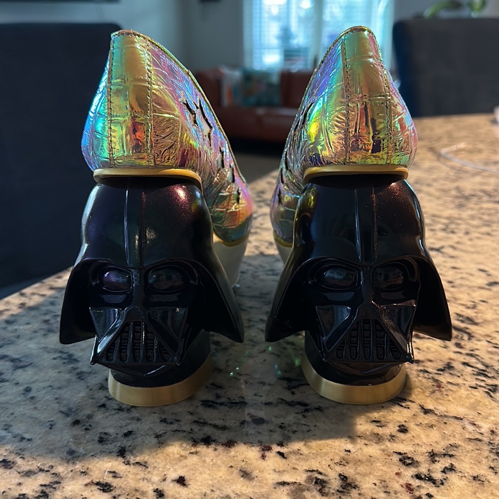 Irregular Choice iridescent Star Wars heels